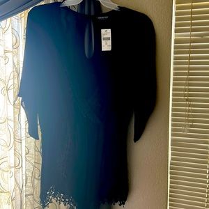 Fashion nova black low cut romper